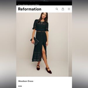 Reformation Black Maxi Dress